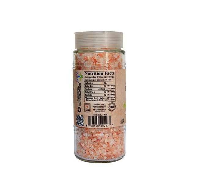 Glass Jar Himalayan Pink Sea Salt - Coarse (17.5 oz)